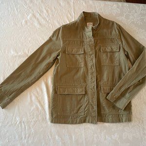J Crew garment-dyed military jacket size Small